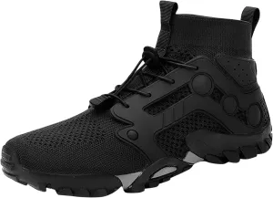 Slip on Walking Shoes for Men Comfort Memory Foam Hiking Shoes Breathable Lightweight Fashion Sneakers Non Slip Arch Support Cushioning Training Gym Shoes Wide Width