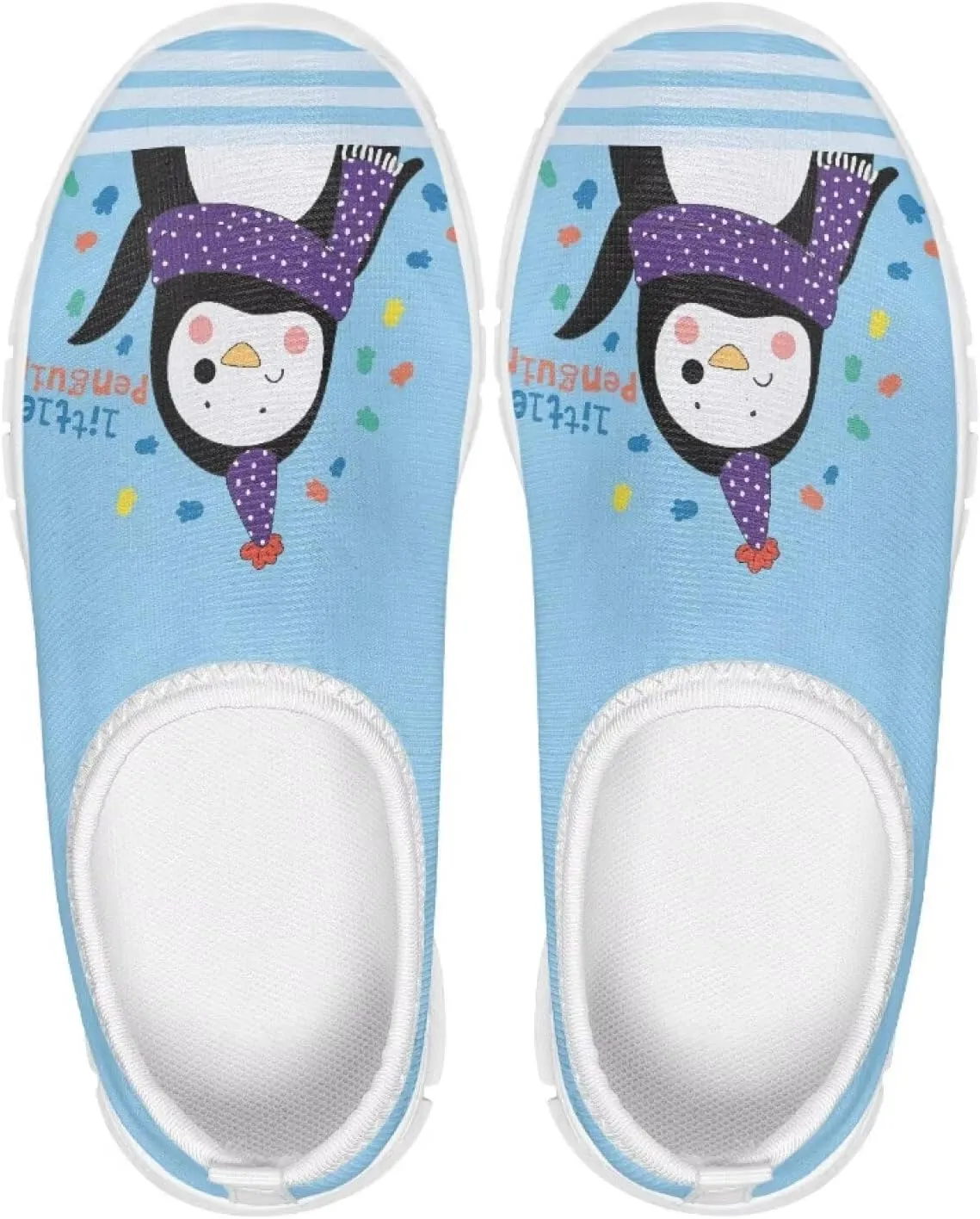 Sneakers for Girls Boys,Kids Stylish Slip On Flats Skateboard Shoes Lightweight Non-Slip White Sole Shoes