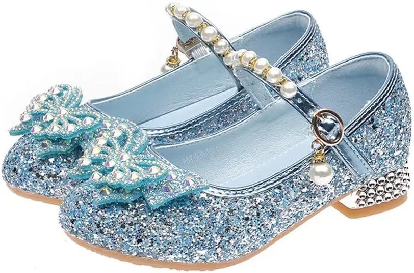 Stunner Girls Dress Shoes Heel Mary Jane Pumps Wedding Party Princess Shoes