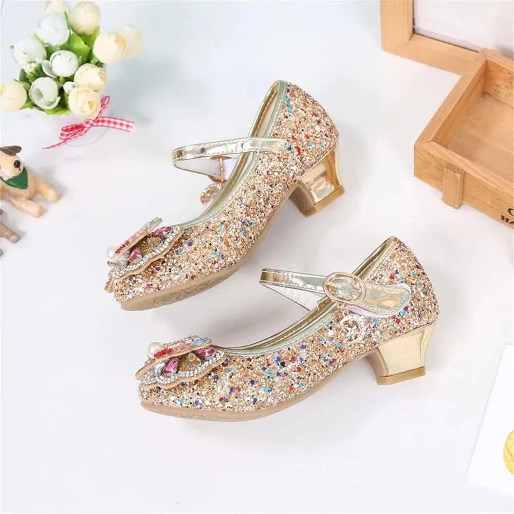 Stunner Girls Dress Shoes Heel Mary Jane Pumps Wedding Party Princess Shoes