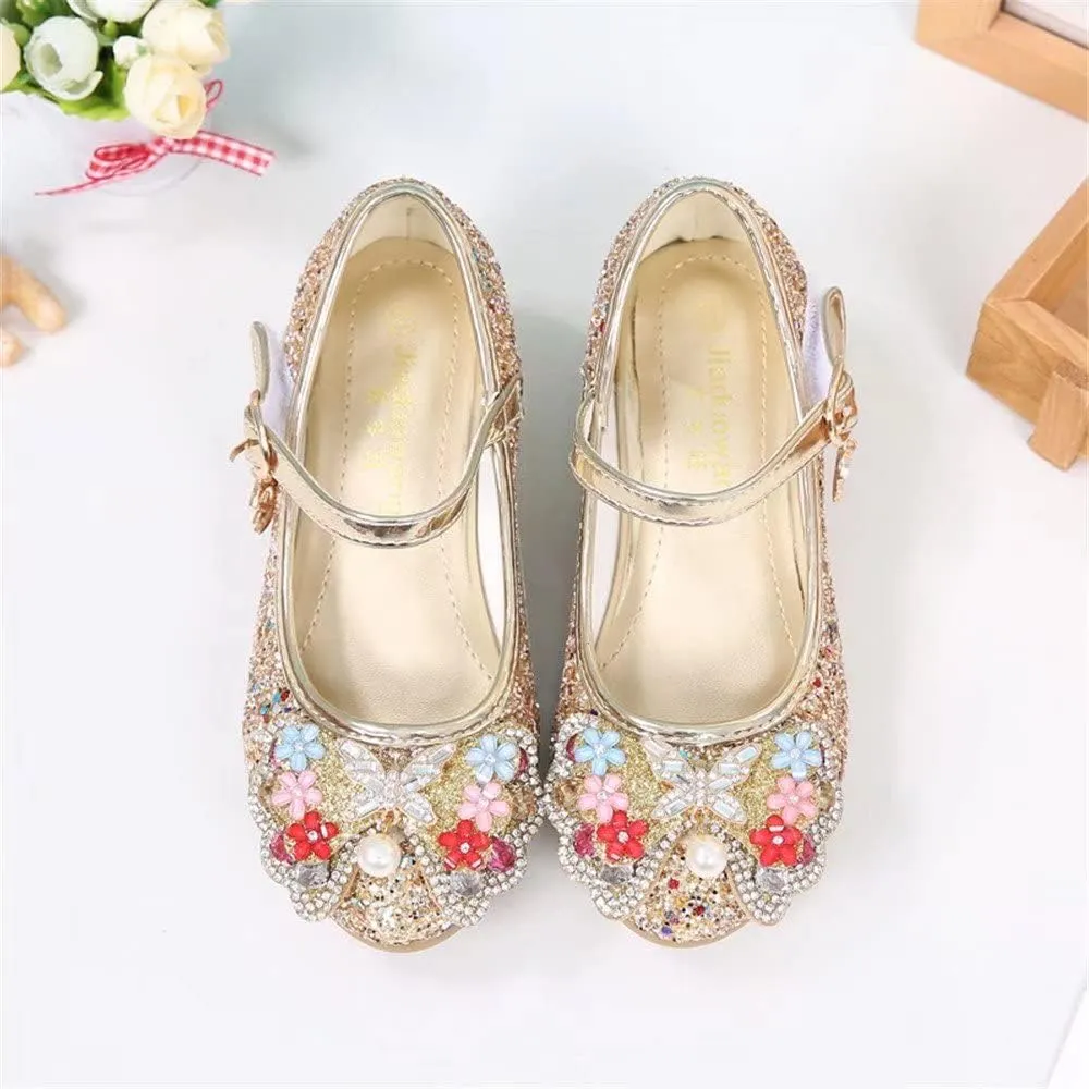 Stunner Girls Dress Shoes Heel Mary Jane Pumps Wedding Party Princess Shoes
