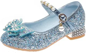 Stunner Girls Dress Shoes Heel Mary Jane Pumps Wedding Party Princess Shoes