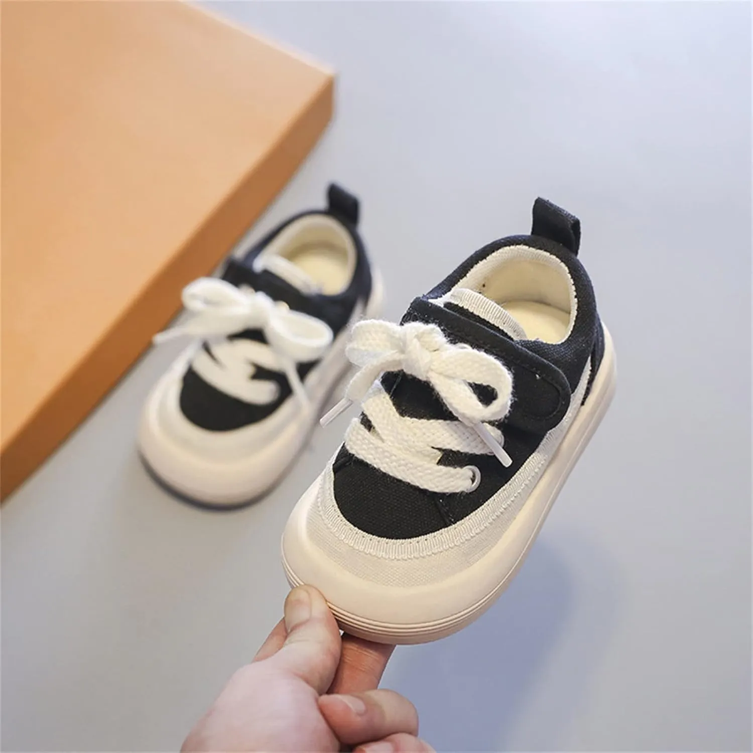 Toddler Boy and Girl's Slip On Sneakers Toddler Sneakers Little Kid Big Kid Shoes Canvas Sneaker X Level Prospect