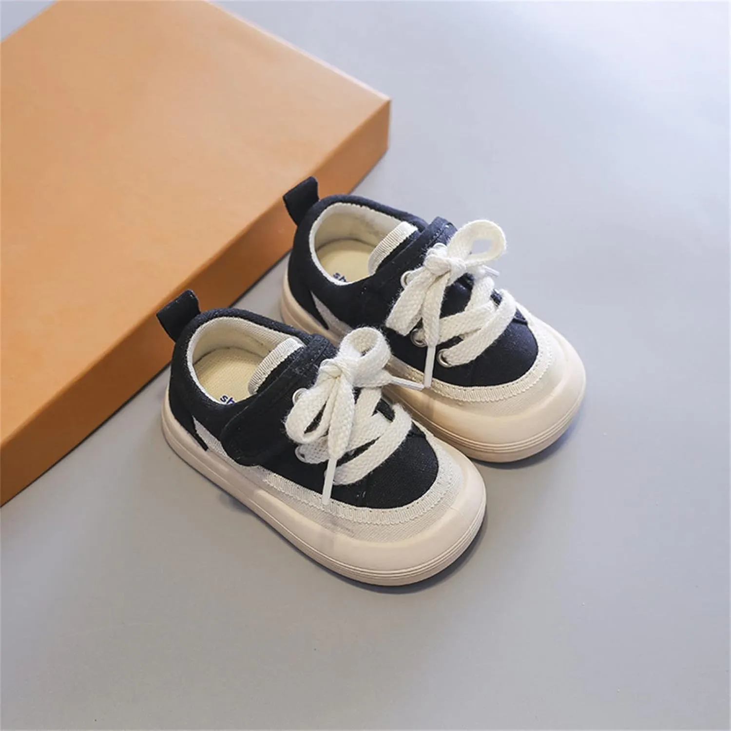 Toddler Boy and Girl's Slip On Sneakers Toddler Sneakers Little Kid Big Kid Shoes Canvas Sneaker X Level Prospect