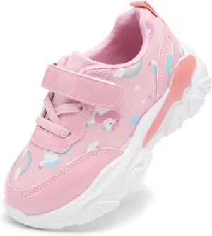 Toddler Little/Big Kids Sneakers for Boys Girls Soft Comfy Walking Shoes Indoor/Outdoor Sports Running Tennis Shoes Children's Non-Lace-Up Sneaker