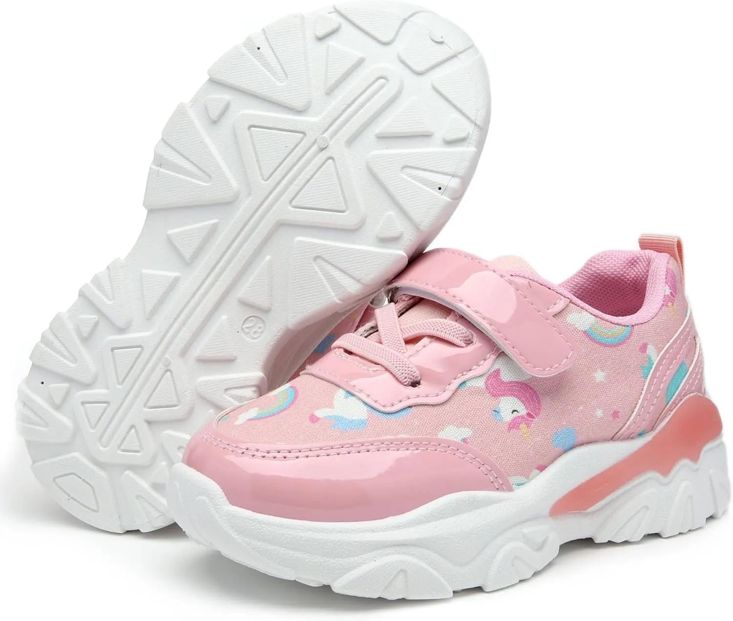 Toddler Little/Big Kids Sneakers for Boys Girls Soft Comfy Walking Shoes Indoor/Outdoor Sports Running Tennis Shoes Children's Non-Lace-Up Sneaker