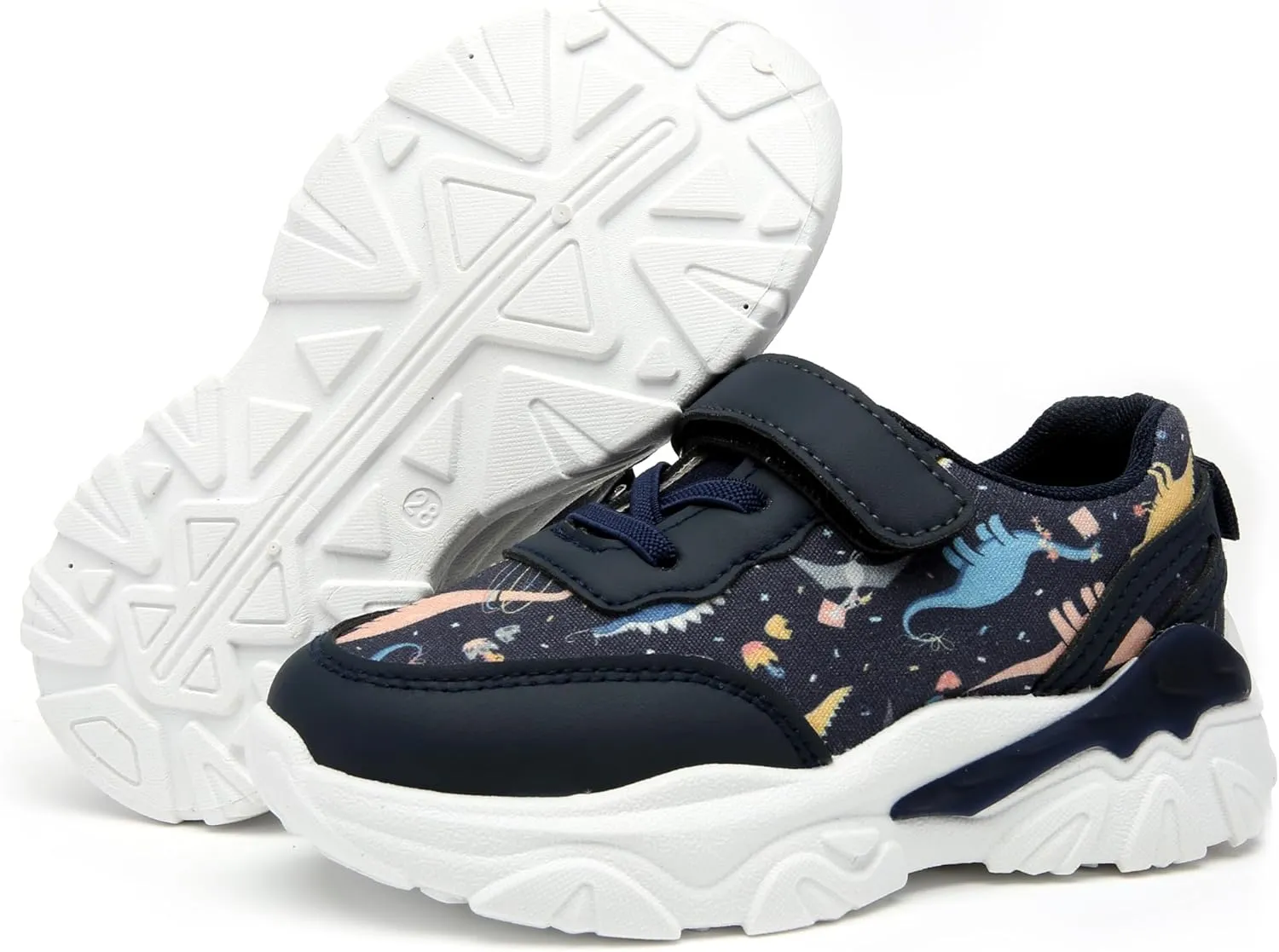 Toddler Little/Big Kids Sneakers for Boys Girls Soft Comfy Walking Shoes Indoor/Outdoor Sports Running Tennis Shoes Children's Non-Lace-Up Sneaker