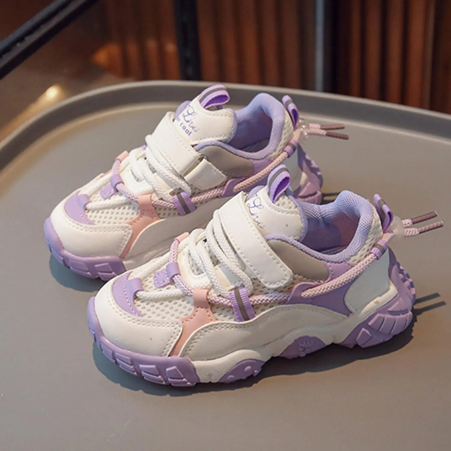 Toddler/Little Kid Boys Girls Outdoor Shoes Running/Walking Sports Sneakers Tennis Shoes Lightweight Breathable