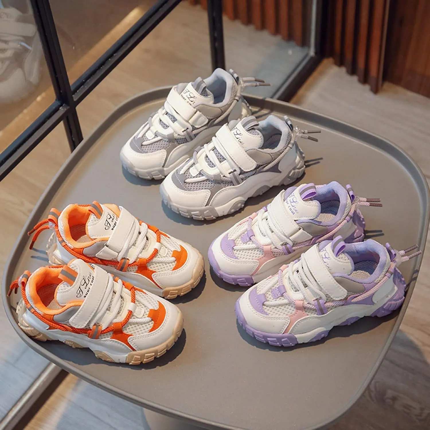 Toddler/Little Kid Boys Girls Outdoor Shoes Running/Walking Sports Sneakers Tennis Shoes Lightweight Breathable