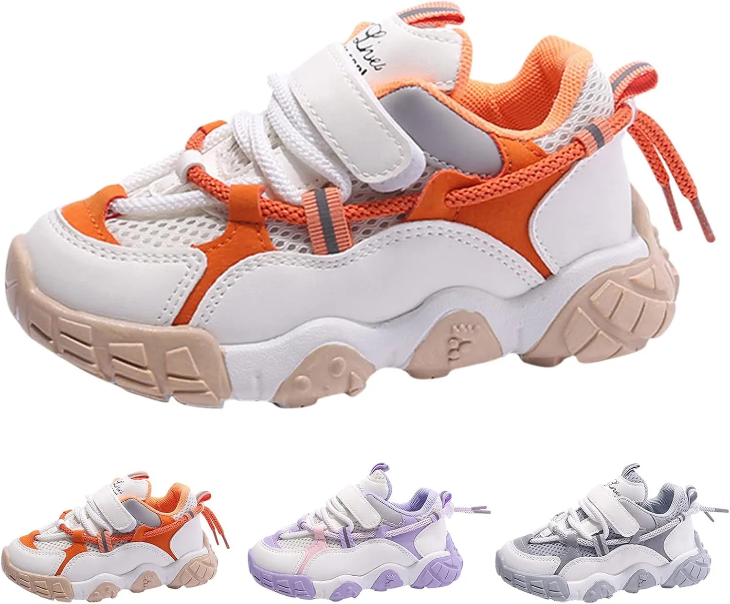 Toddler/Little Kid Boys Girls Outdoor Shoes Running/Walking Sports Sneakers Tennis Shoes Lightweight Breathable