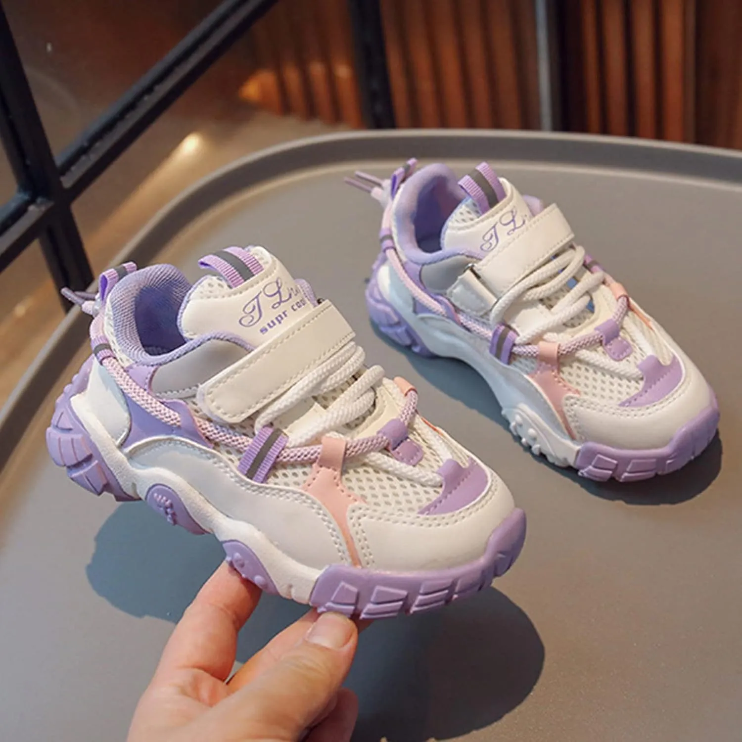 Toddler/Little Kid Boys Girls Outdoor Shoes Running/Walking Sports Sneakers Tennis Shoes Lightweight Breathable