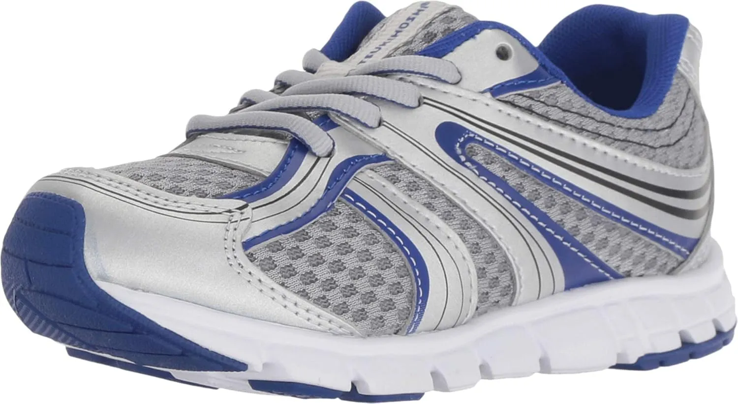 TSUKIHOSHI 3583 DASH Lace-Up Machine Washable Child Sneaker Shoe with Wide Toe Box and Slip-Resistant, Non-Marking Outsole - For Toddlers and Little Kids, Ages 1-8