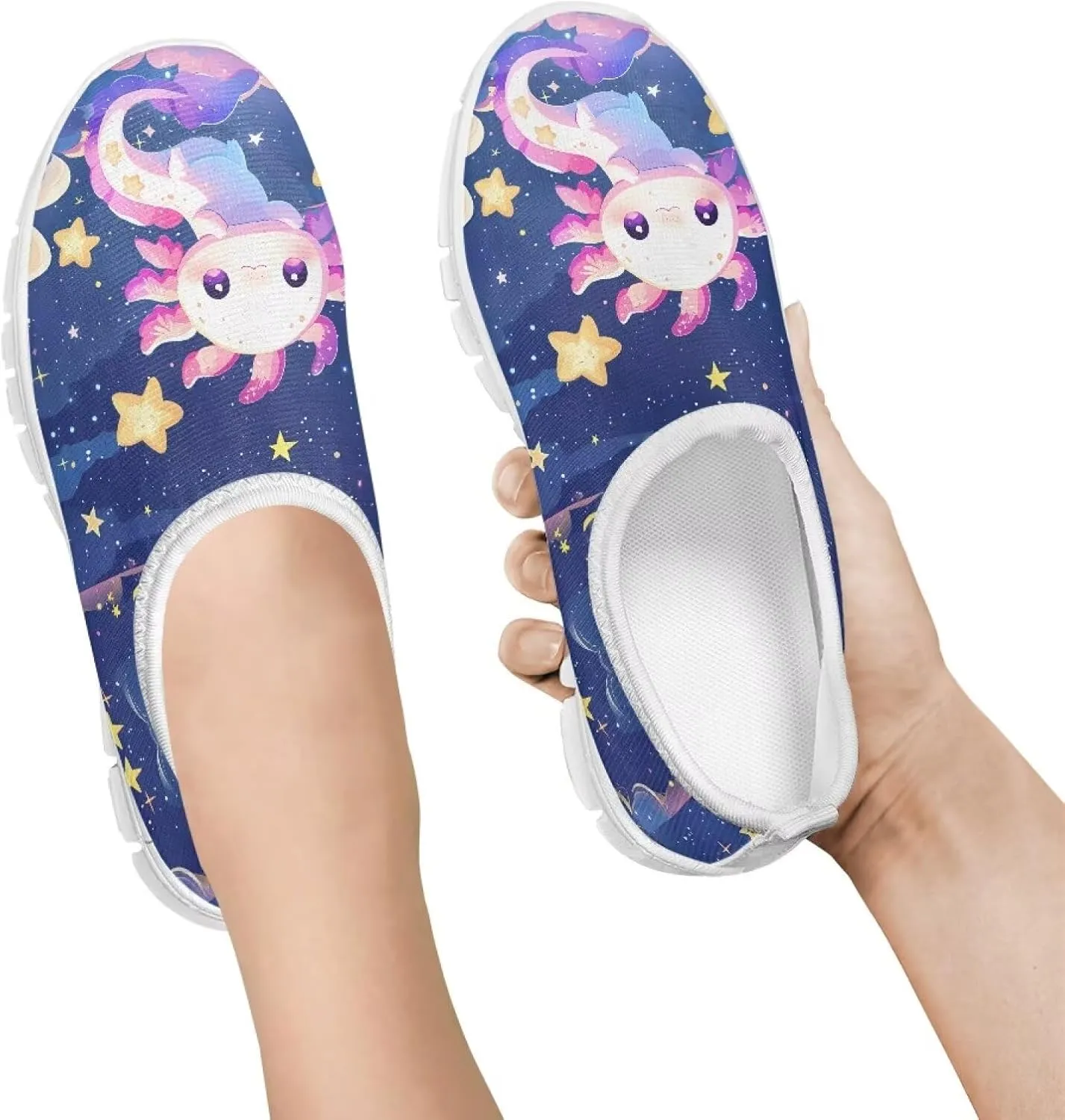 Unisex Slip On Flats Shoes for Boys Girls,Kids Lightweight Elastic Tennis Shoe Comfortable Running Walking Sneaker