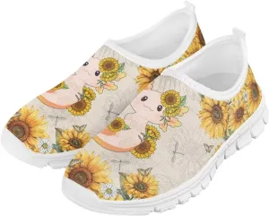 Unisex Slip On Flats Shoes for Boys Girls,Kids Lightweight Elastic Tennis Shoe Comfortable Running Walking Sneaker