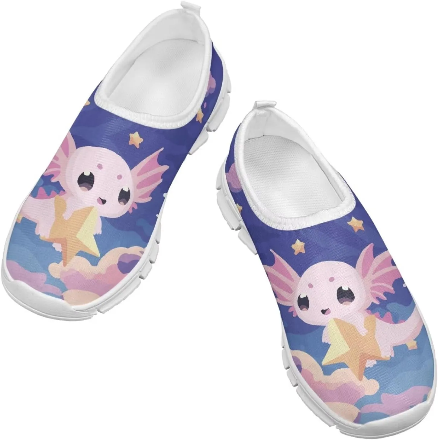 Unisex Slip On Flats Shoes for Boys Girls,Kids Lightweight Elastic Tennis Shoe Comfortable Running Walking Sneaker
