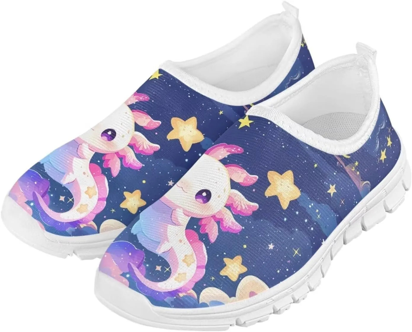 Unisex Slip On Flats Shoes for Boys Girls,Kids Lightweight Elastic Tennis Shoe Comfortable Running Walking Sneaker