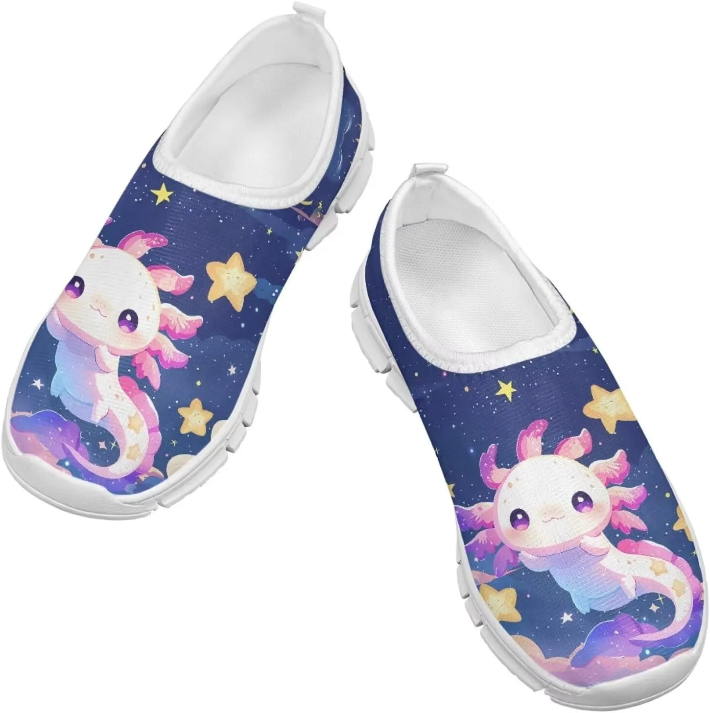 Unisex Slip On Flats Shoes for Boys Girls,Kids Lightweight Elastic Tennis Shoe Comfortable Running Walking Sneaker