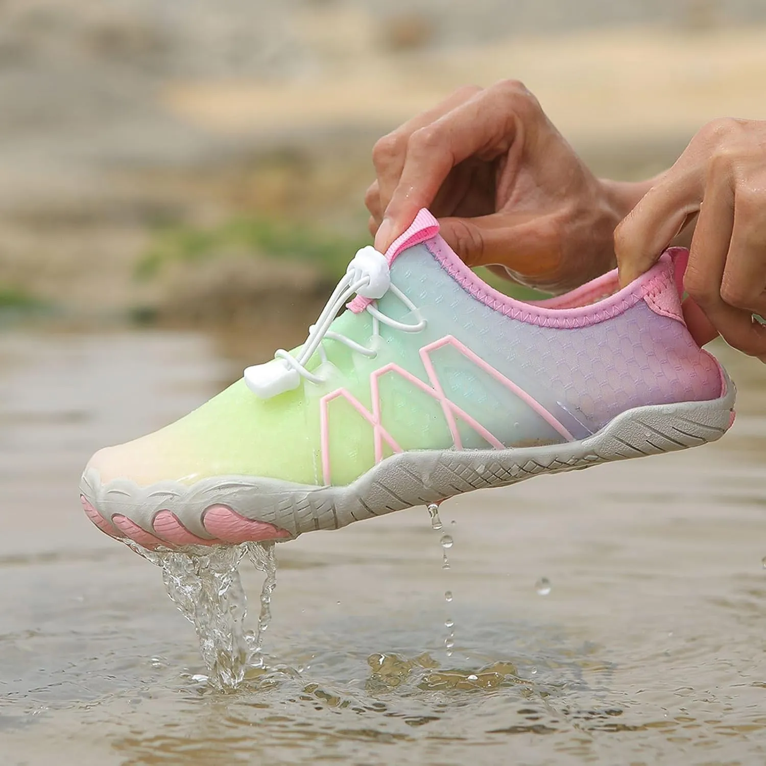 Unsex Water Shoes Barefoot Shoes Quick Dry Hiking Shoe Lightweight Swim Sport Shoe Walking Athletic Running Sneaker