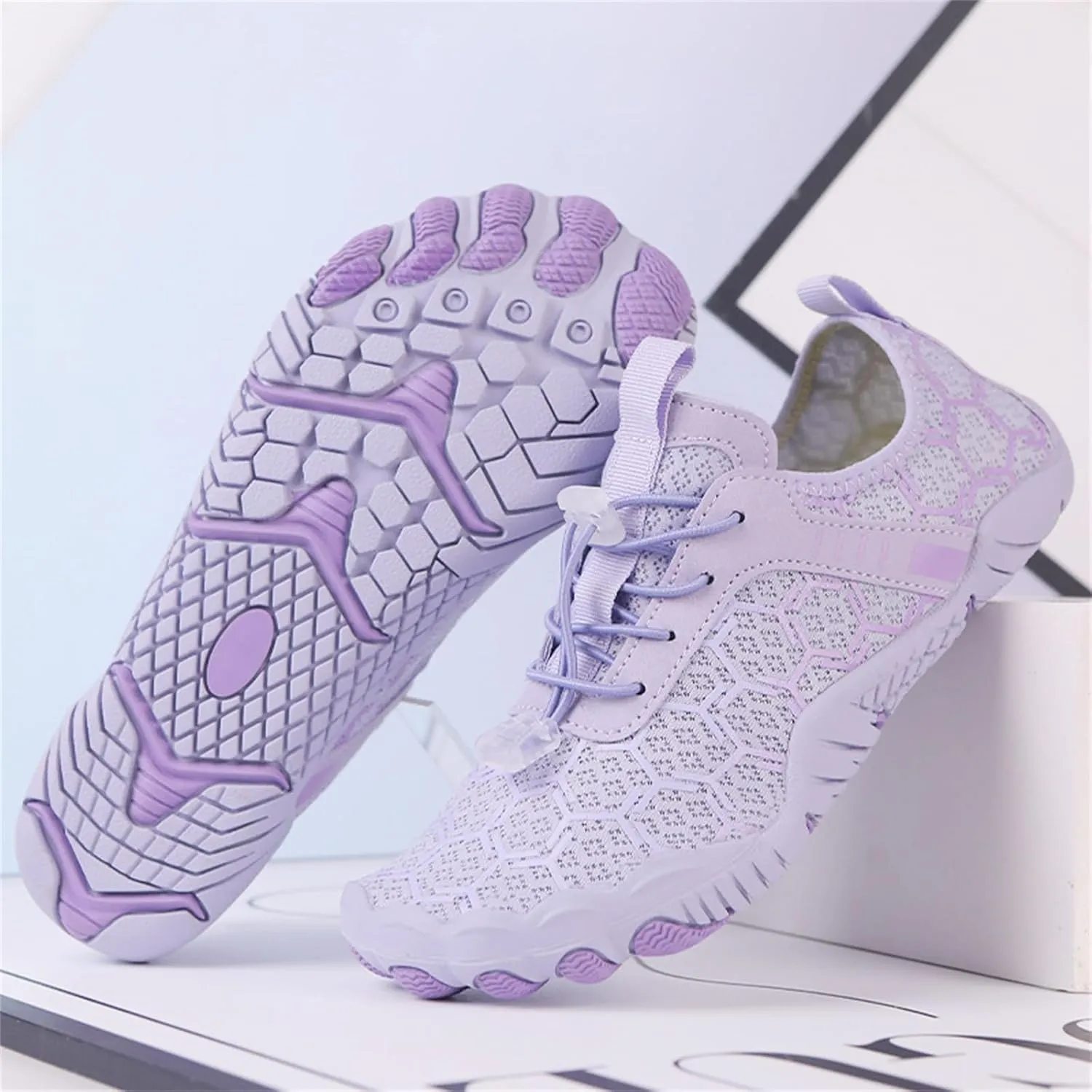 Water Shoes for Women Men Breathable Mesh Running Sneaker Adjustable Walking Footwear Outdoor Casual Sports Shoes