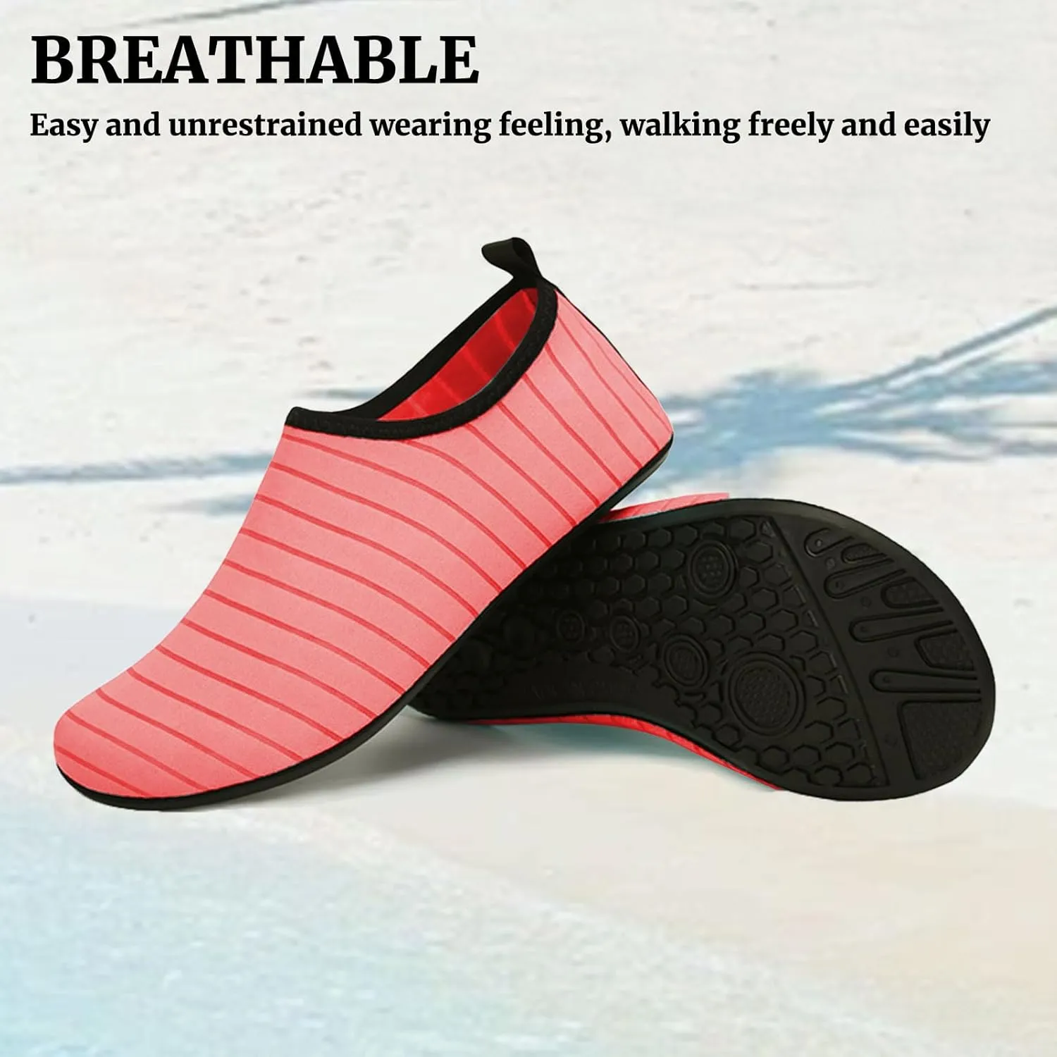 Water Shoes for Women Quick Dry Barefoot Shoes Swimming Socks for Women for Pool Beach Swim Shoe Yoga Exercise Lightweight Breathable