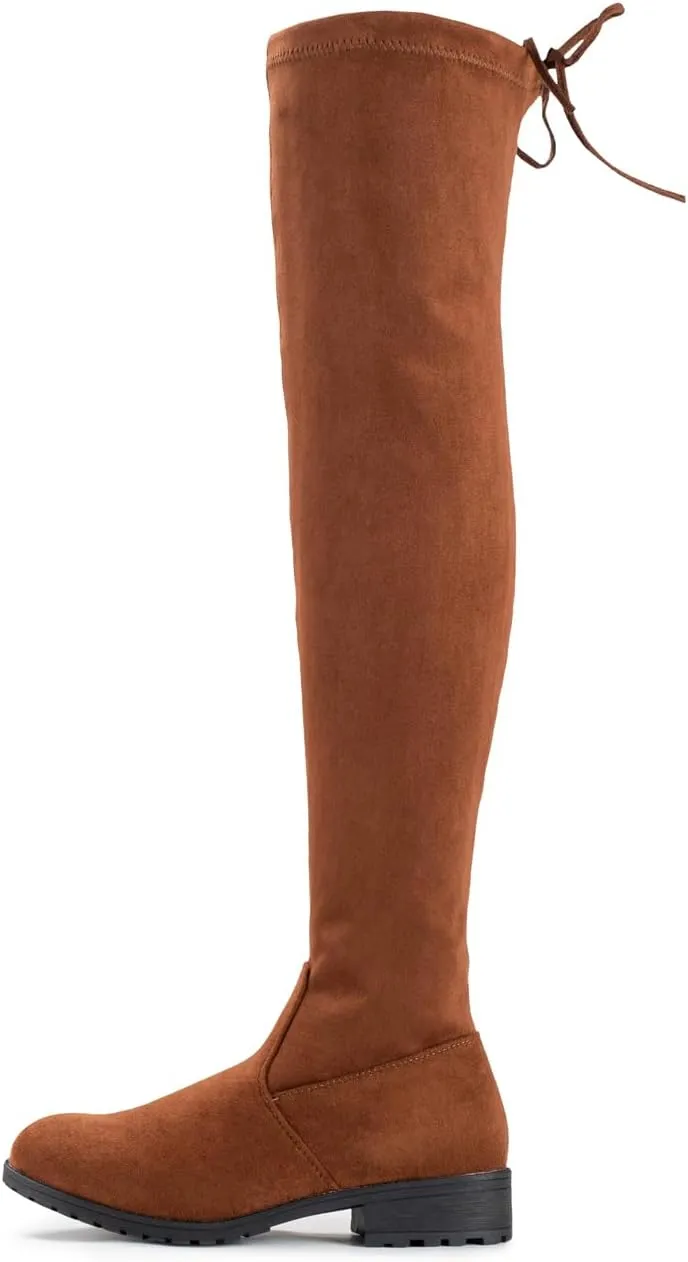Women Over The Knee Boots Knee High Thigh High Boots Suede Above Stretch Long Fall Winter With Inner Zipper