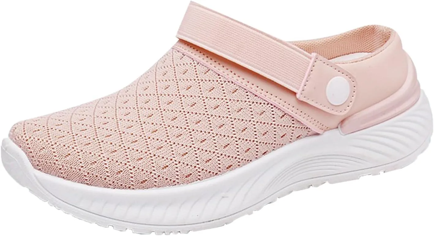 Women's Breathable Slippers Arch Support Shoes Non Slip Walking Shoes Outdoor Casual Shoes Slip On Slippers