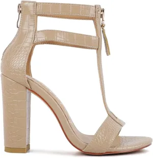 Women's Felicity Zip Up Block Heel Sandals