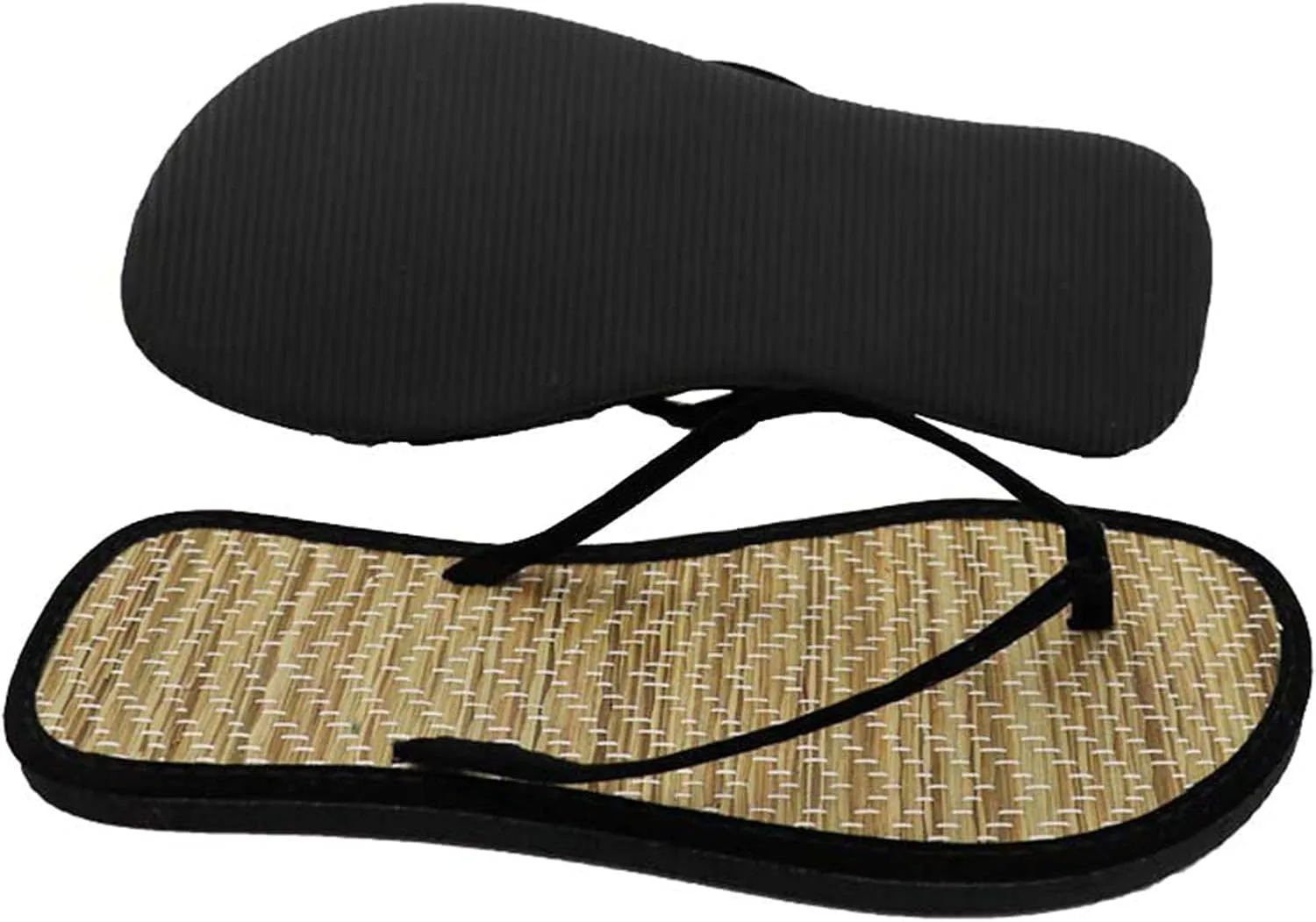 Womens Sandals, Women's Flip-Flops Straw Slippers Sandals, Outdoor Beach Clip Toe Sandals Flat Comfortable Casual Sandals