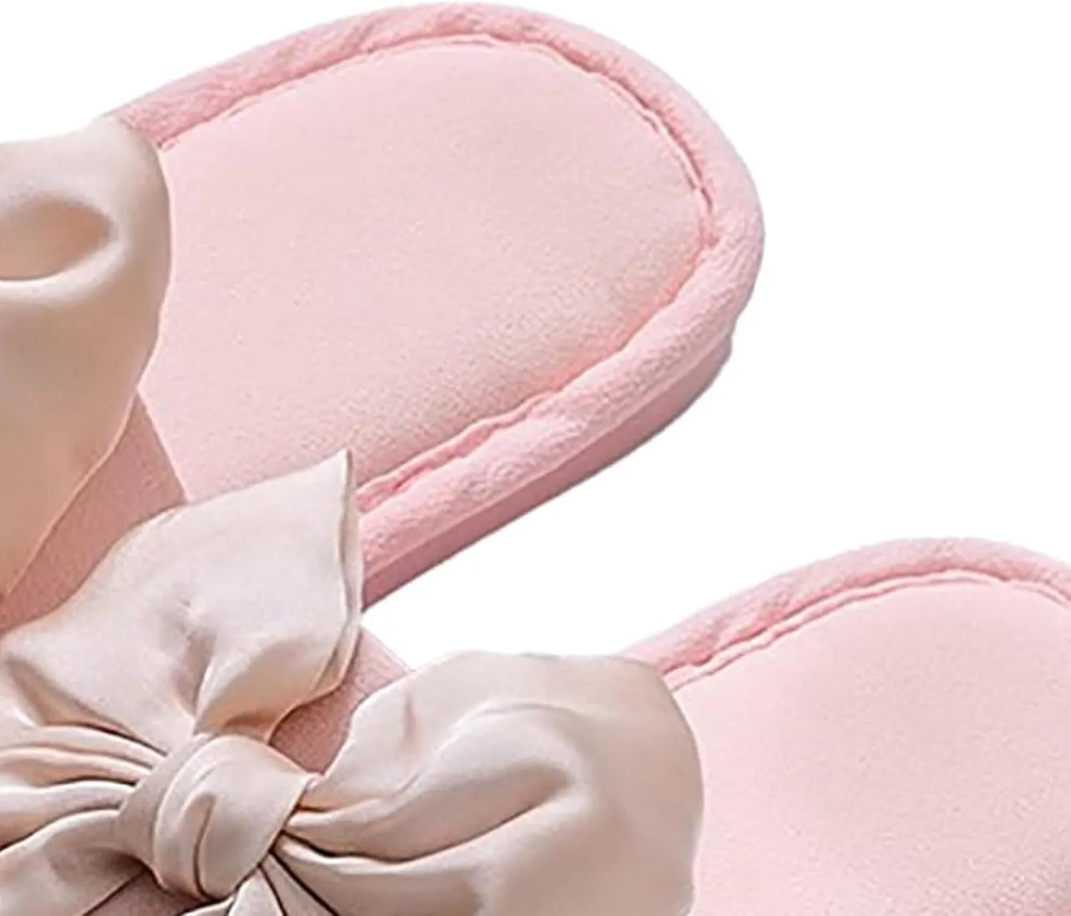 Women's Slides Sandals Comfortable Bow Knot Beach Slippers Casual Summer Flats Non-Slip House Slippers Fashion Round Open Toe Sandals Ladies Trendy Bedroom Slipper