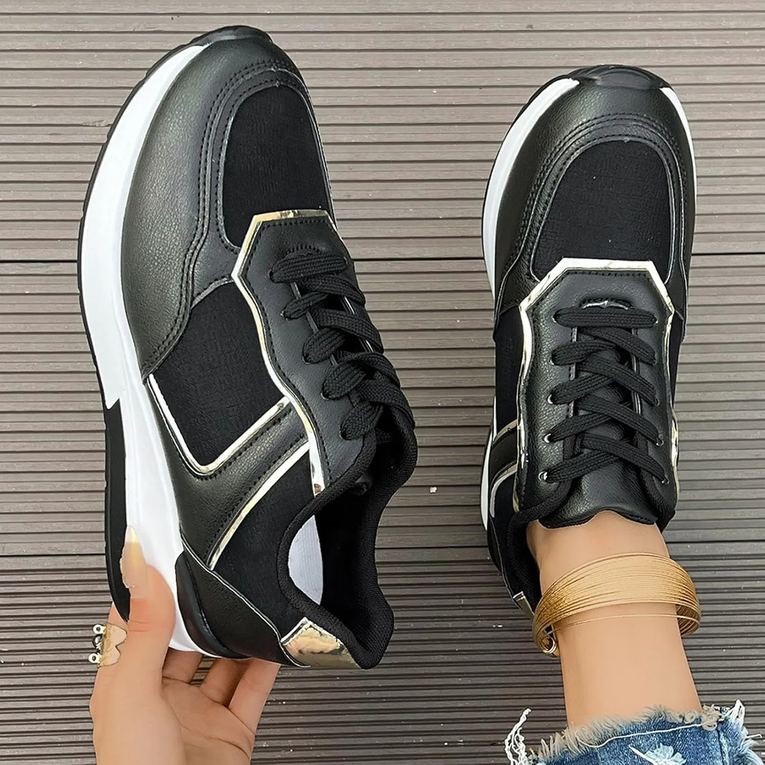 Women's Slip on Athletic Walking Shoes Comfort Non Slip Work Sport Athletic Shoes Outdoor Casual Fitness Shoe