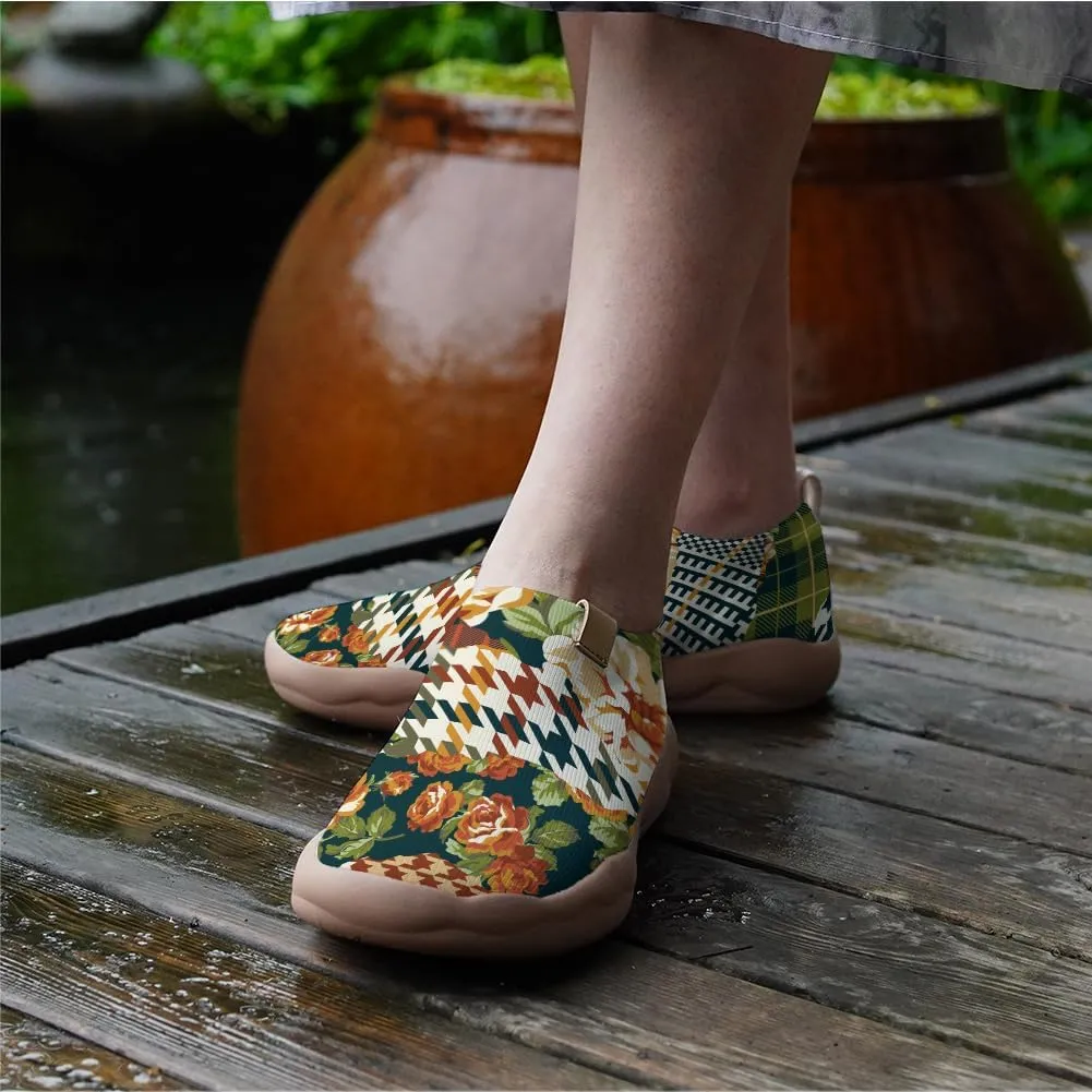 Women's Slip On Loafers Fashion Art Sneakers Painted Knitted Ladies Travel Shoes