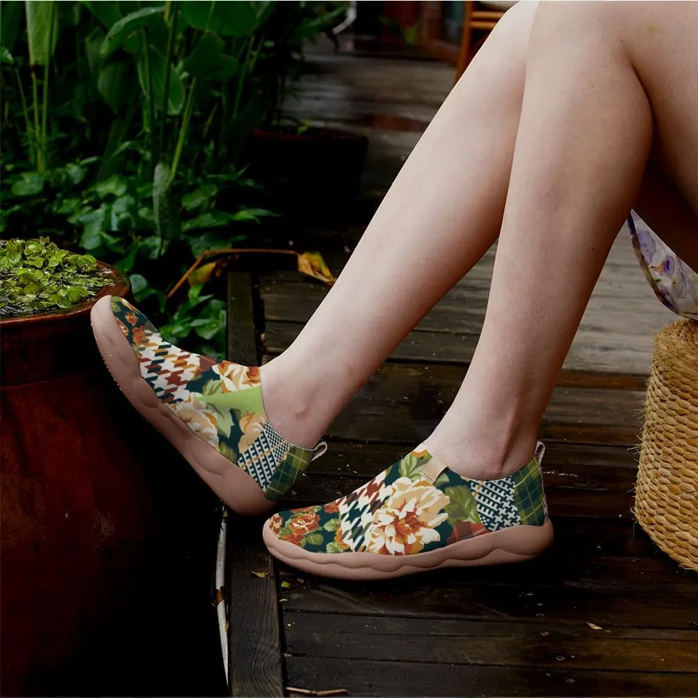 Women's Slip On Loafers Fashion Art Sneakers Painted Knitted Ladies Travel Shoes