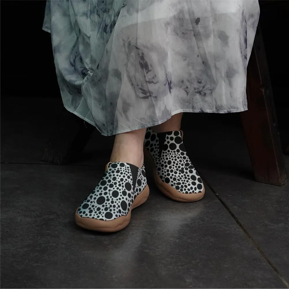 Women's Sneakers Art Painted Slip On Shoes Knitted Casual Travel Walking Loafers