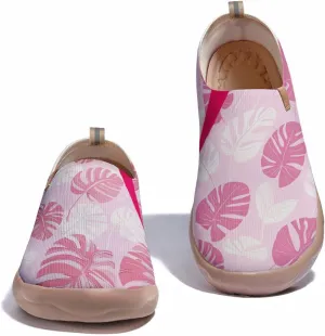 Women's Sneakers Art Painted Travel Walking Loafers Comfort Knitted Slip On Shoes