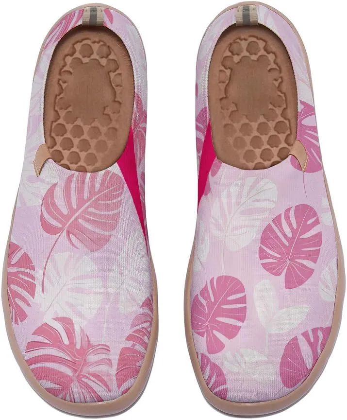Women's Sneakers Art Painted Travel Walking Loafers Comfort Knitted Slip On Shoes
