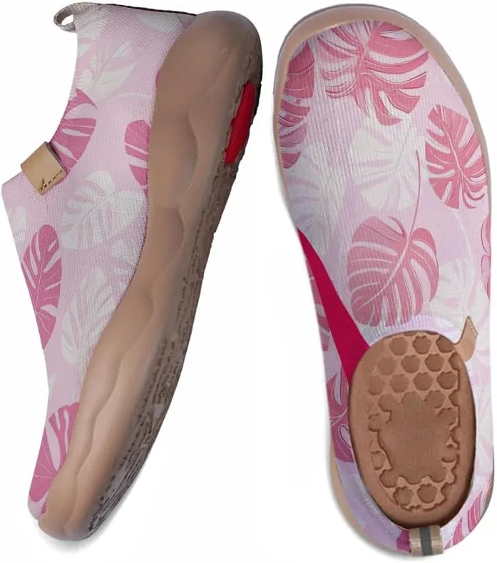 Women's Sneakers Art Painted Travel Walking Loafers Comfort Knitted Slip On Shoes