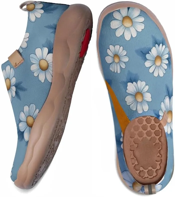 Women's Sneakers Art Painted Travel Walking Loafers Comfort Knitted Slip On Shoes