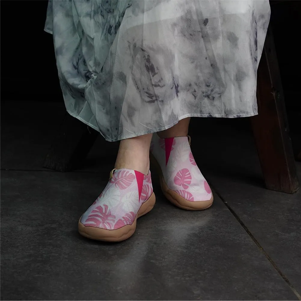 Women's Sneakers Art Painted Travel Walking Loafers Comfort Knitted Slip On Shoes