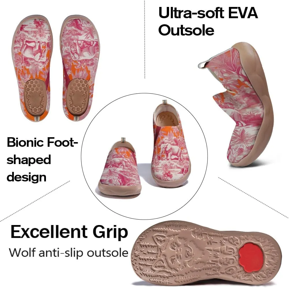 Women's Sneakers Casual Travel Walking Loafers Lightweight Knitted Slip On Shoes