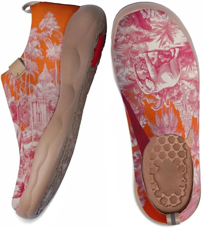 Women's Sneakers Casual Travel Walking Loafers Lightweight Knitted Slip On Shoes