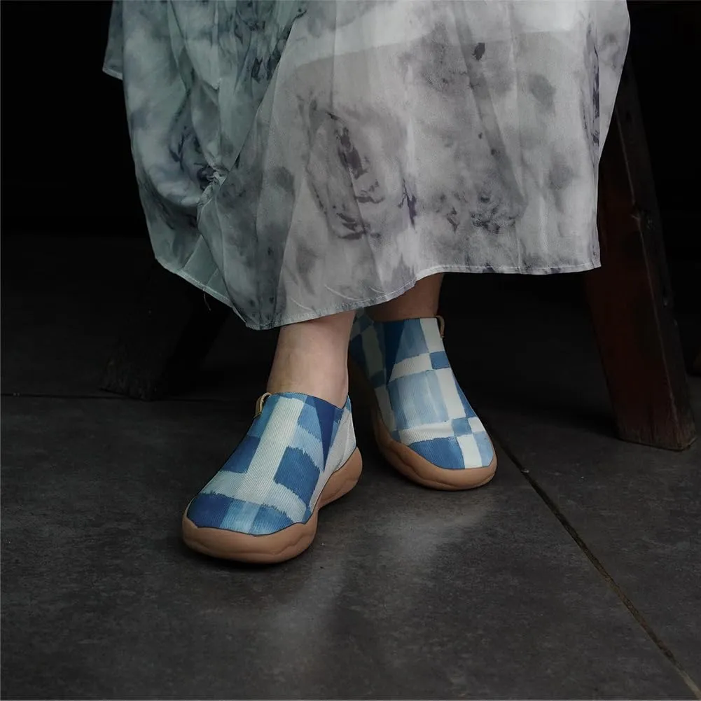 Women's Sneakers Lightweight Knitted Slip On Shoes Casual Travel Walking Loafers