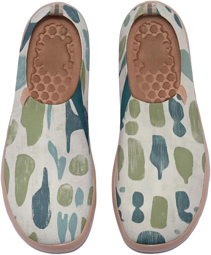 Women's Sneakers Lightweight Knitted Slip On Shoes Casual Travel Walking Loafers