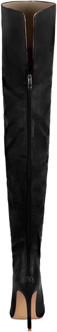 Women's Thigh High Over the Knee Boots Pointed Toe Stiletto High Heel Sock Boots