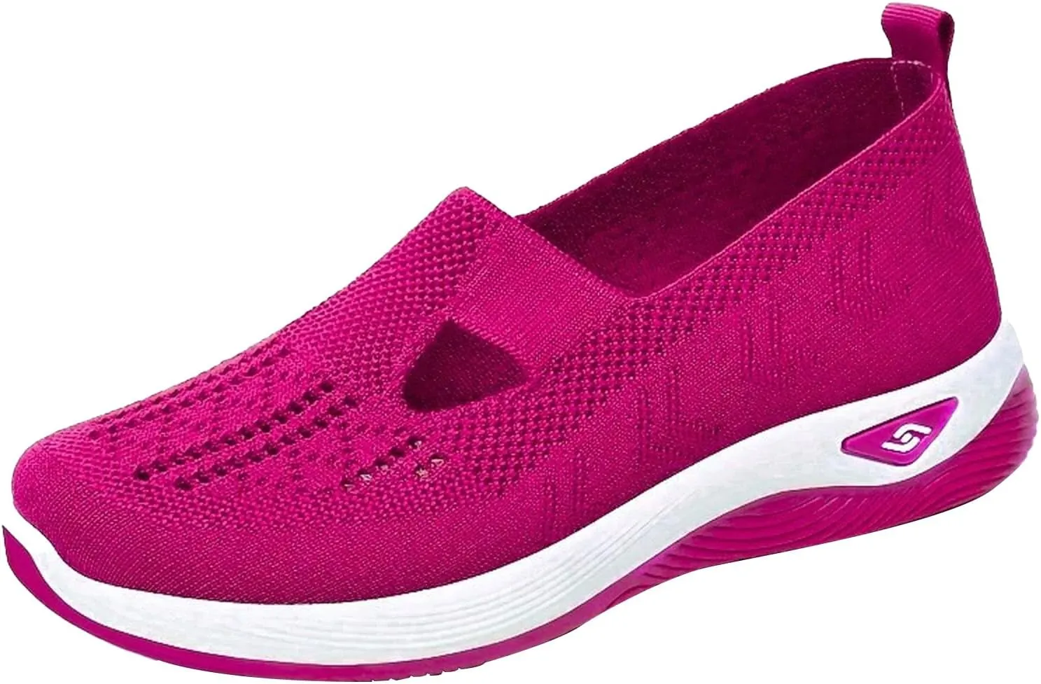Woven Orthopedic Walking Shoes for Women 2025 New Women's Mesh Breathable Soft Sole Shoe Footwear Lightweight Slip On Sneakers