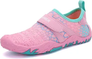 ZWRXW Barefoot Shoes Kids Wide Toe Box Quick Dry Lightweigt Waterproof Breathable Non-Slip Hiking Footwear Comfort Anti-Slip Walking Shoes for Indoor Outdoor Toddler Little Big Kid