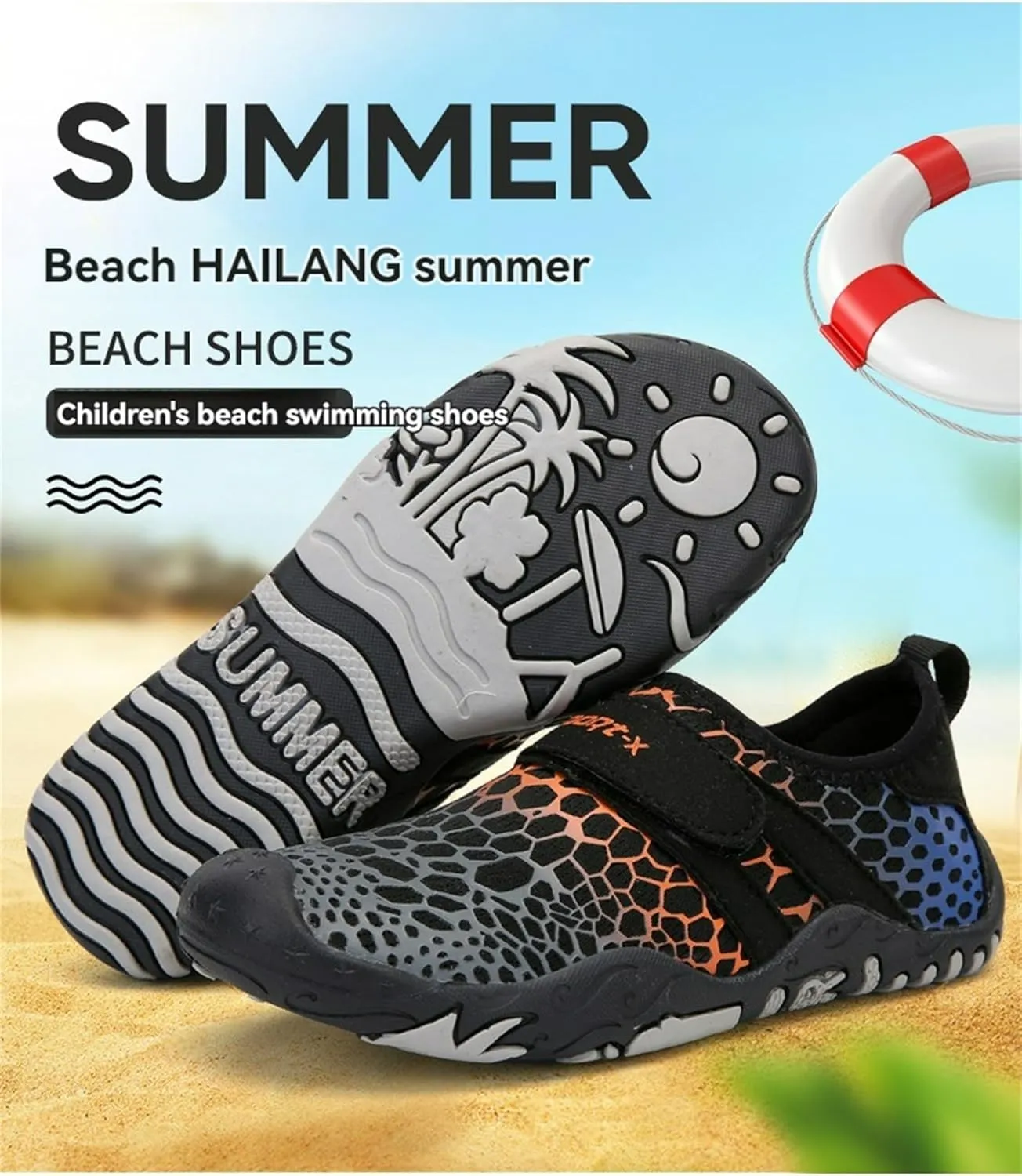 ZWRXW Barefoot Shoes Kids Wide Toe Box Quick Dry Lightweigt Waterproof Breathable Non-Slip Hiking Footwear Comfort Anti-Slip Walking Shoes for Indoor Outdoor Toddler Little Big Kid